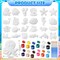 24 Sets Under the Sea Painting Craft Kit for Kids – Ocean Animal Plaster Figurine Painting Set with Cards & Gift Boxes, Summer DIY Party Activity and Birthday Favor